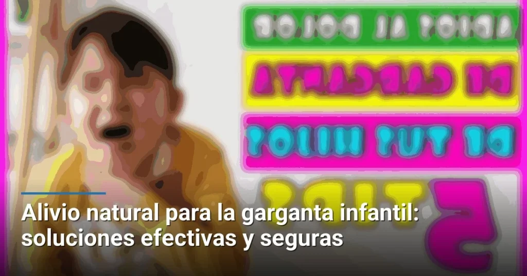 Alivio natural para la garganta infantil: soluciones efectivas y seguras