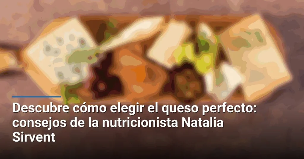 Descubre cómo elegir el queso perfecto: consejos de la nutricionista Natalia Sirvent