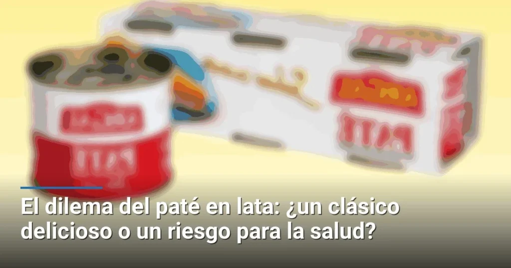 El dilema del paté en lata: ¿un clásico delicioso o un riesgo para la salud?