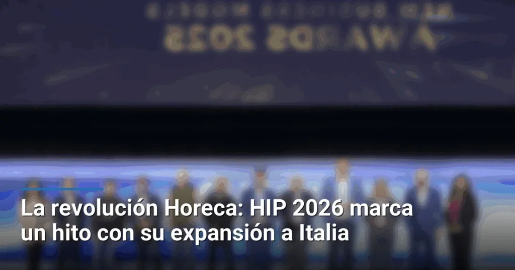 La revolución Horeca: HIP 2026 marca un hito con su expansión a Italia