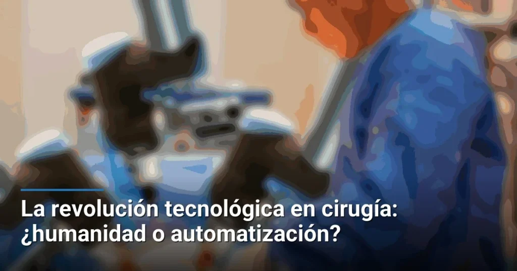 La revolución tecnológica en cirugía: ¿humanidad o automatización?