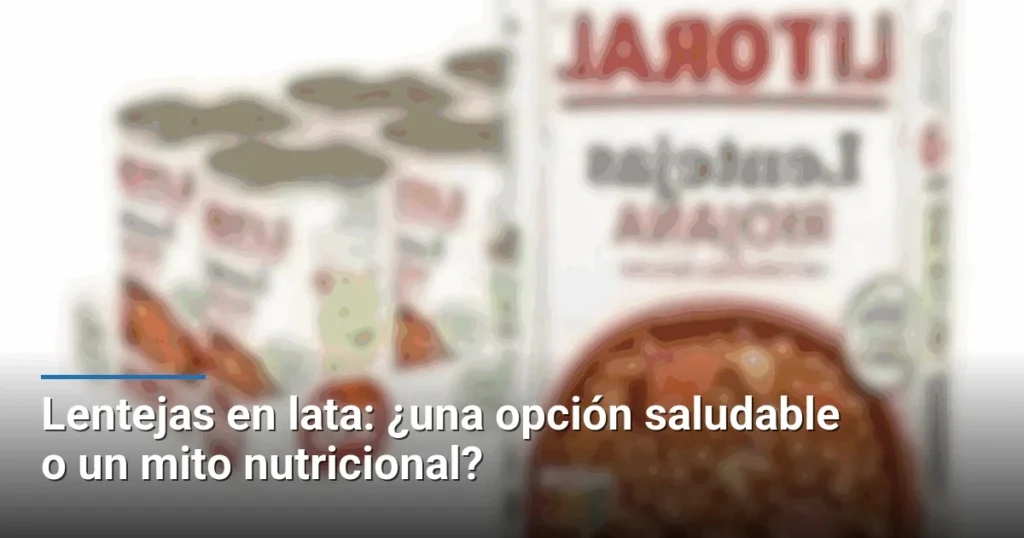 Lentejas en lata: ¿una opción saludable o un mito nutricional?