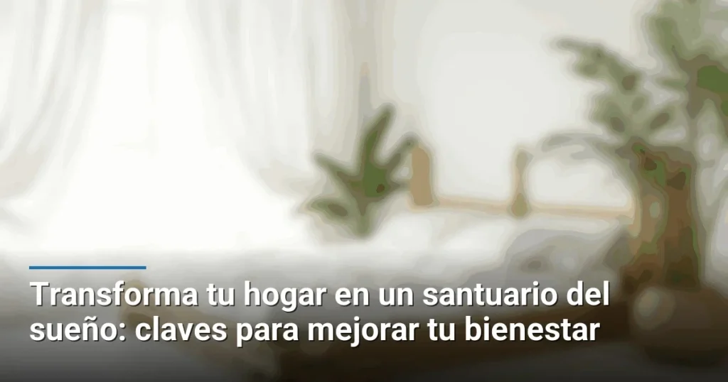Transforma tu hogar en un santuario del sueño: claves para mejorar tu bienestar