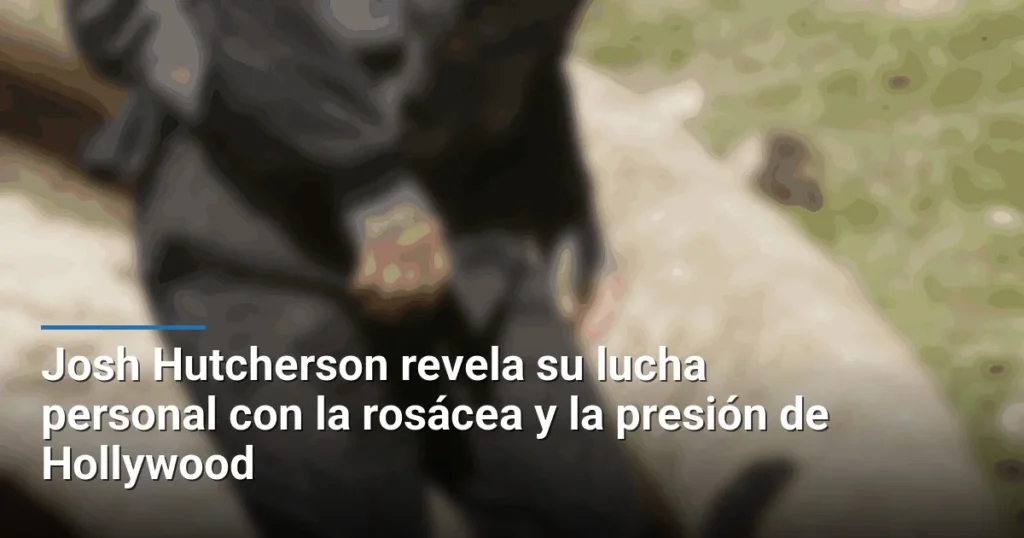 Josh Hutcherson revela su lucha personal con la rosácea y la presión de Hollywood