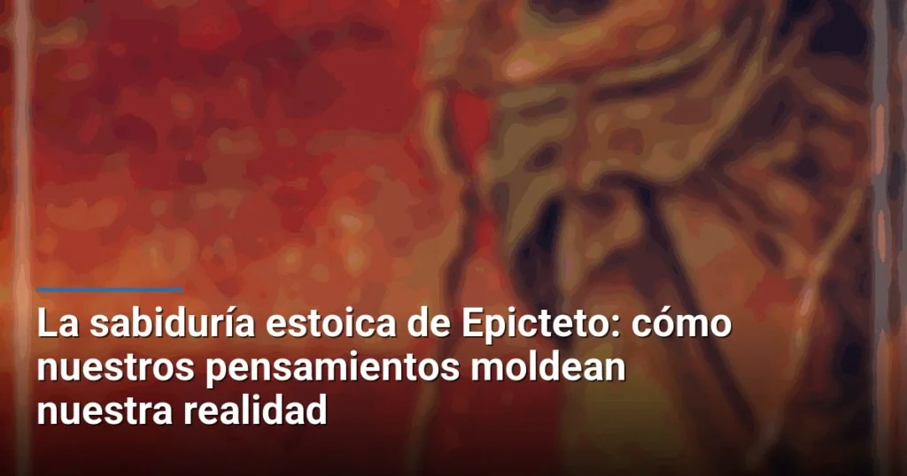La sabiduría estoica de Epicteto: cómo nuestros pensamientos moldean nuestra realidad