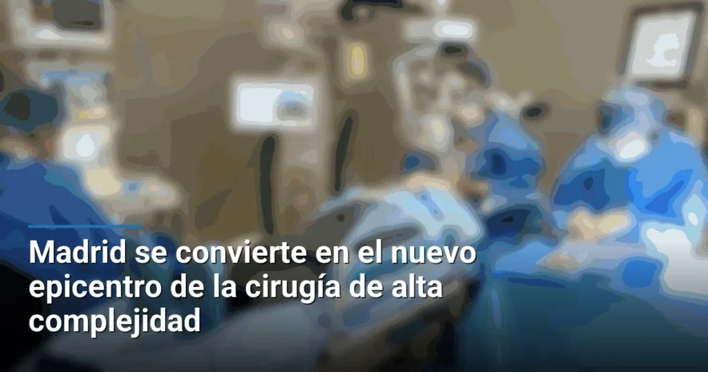 Madrid se convierte en el nuevo epicentro de la cirugía de alta complejidad