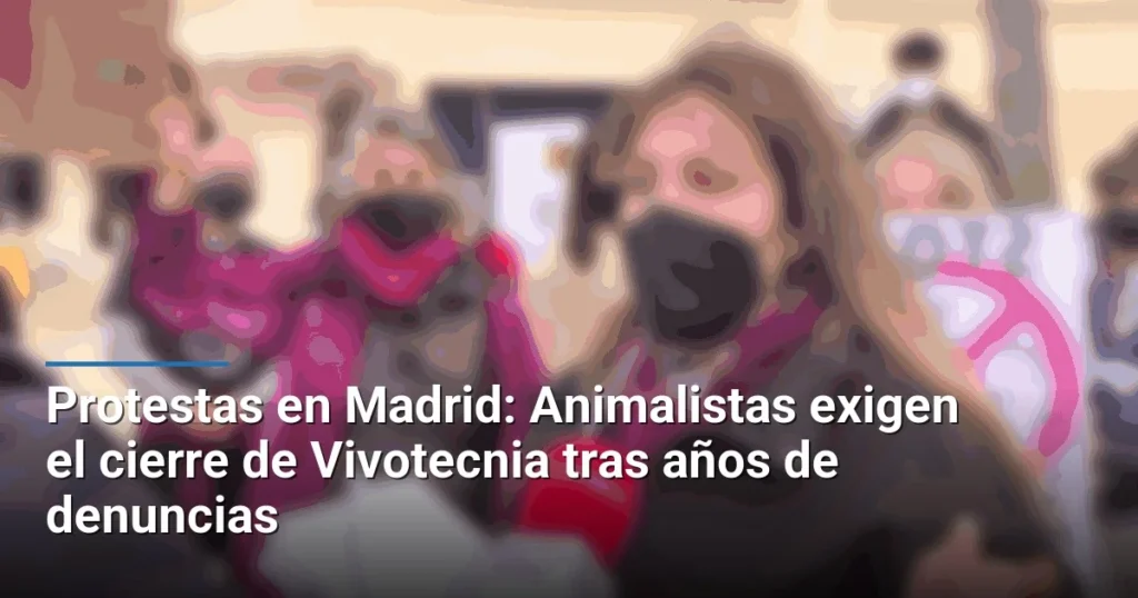 Protestas en Madrid: Animalistas exigen el cierre de Vivotecnia tras años de denuncias