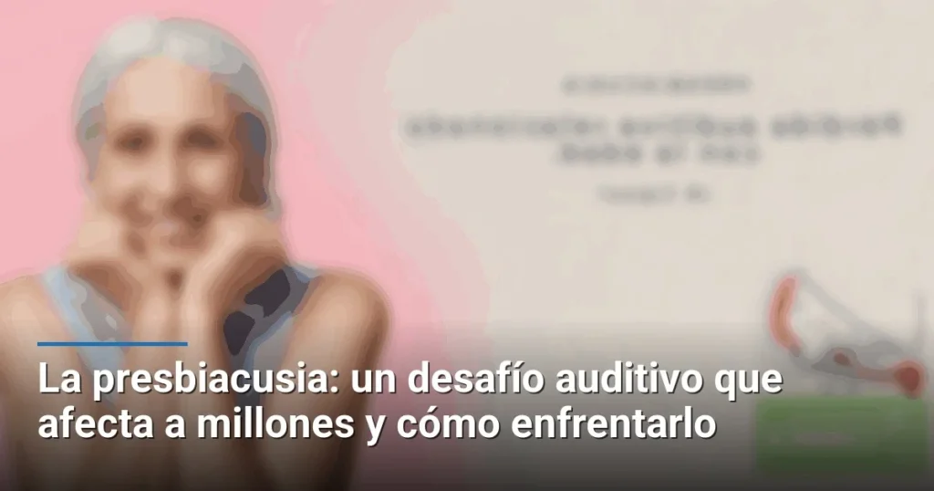 La presbiacusia: un desafío auditivo que afecta a millones y cómo enfrentarlo