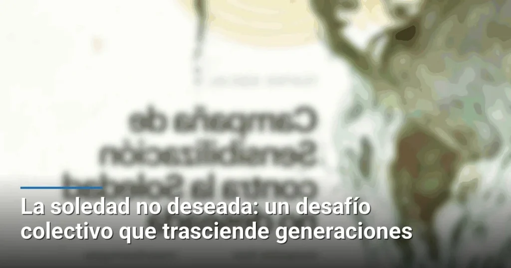 La soledad no deseada: un desafío colectivo que trasciende generaciones