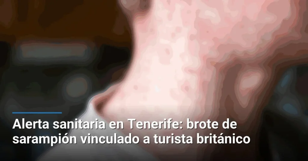 Alerta sanitaria en Tenerife: brote de sarampión vinculado a turista británico