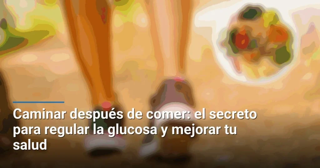 Caminar después de comer: el secreto para regular la glucosa y mejorar tu salud