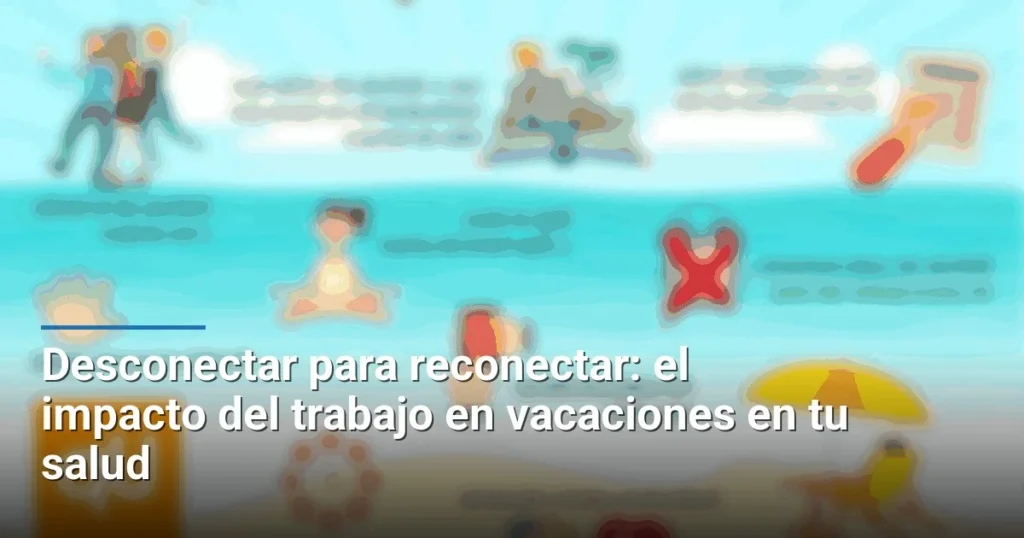 Desconectar para reconectar: el impacto del trabajo en vacaciones en tu salud