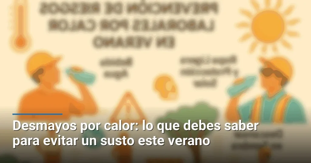 Desmayos por calor: lo que debes saber para evitar un susto este verano
