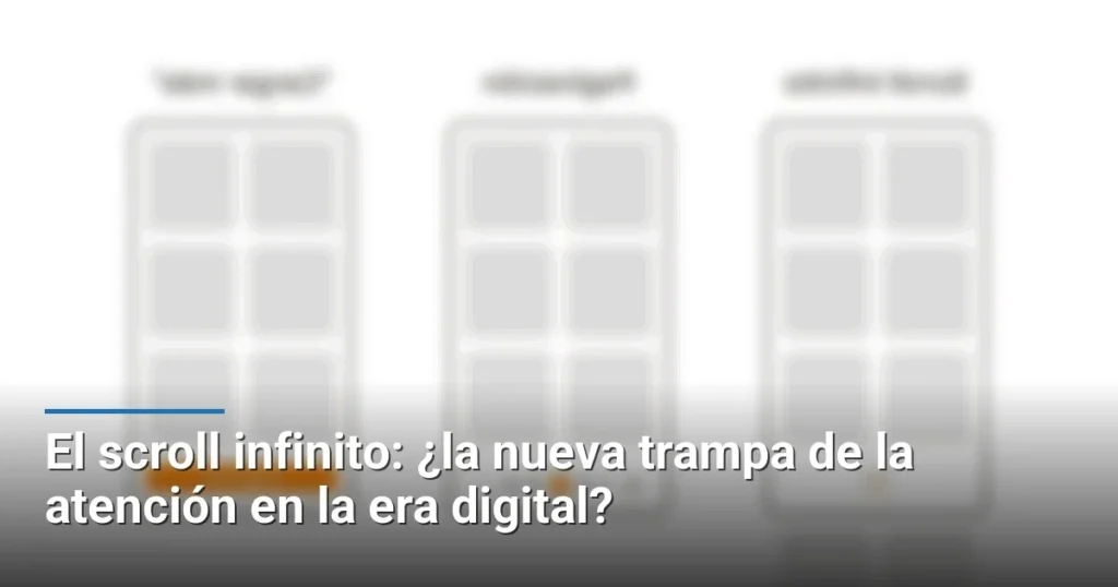 El scroll infinito: ¿la nueva trampa de la atención en la era digital?