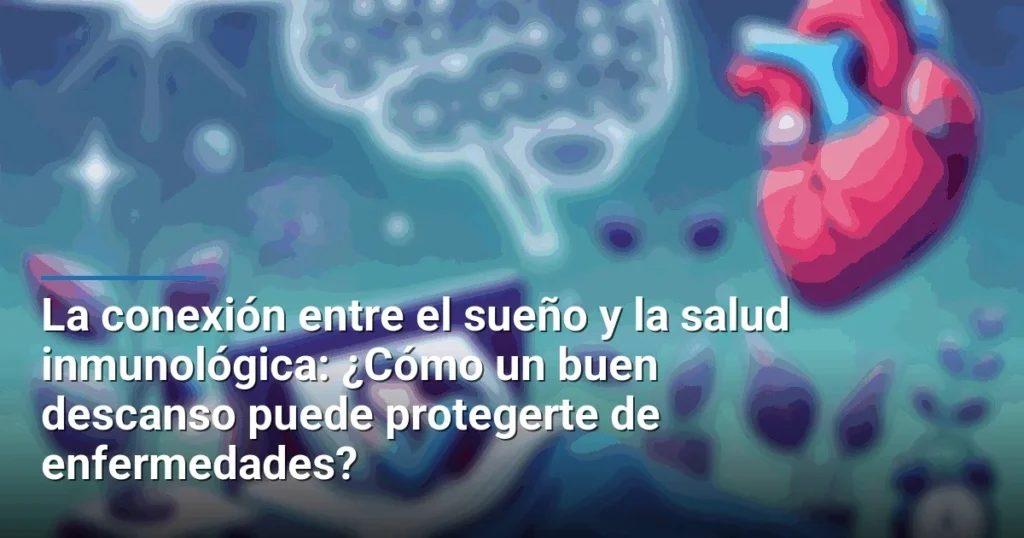 La conexión entre el sueño y la salud inmunológica: ¿Cómo un buen descanso puede protegerte de enfermedades?