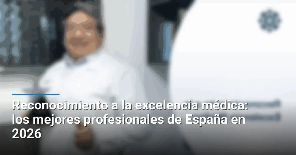 Reconocimiento a la excelencia médica: los mejores profesionales de España en 2026