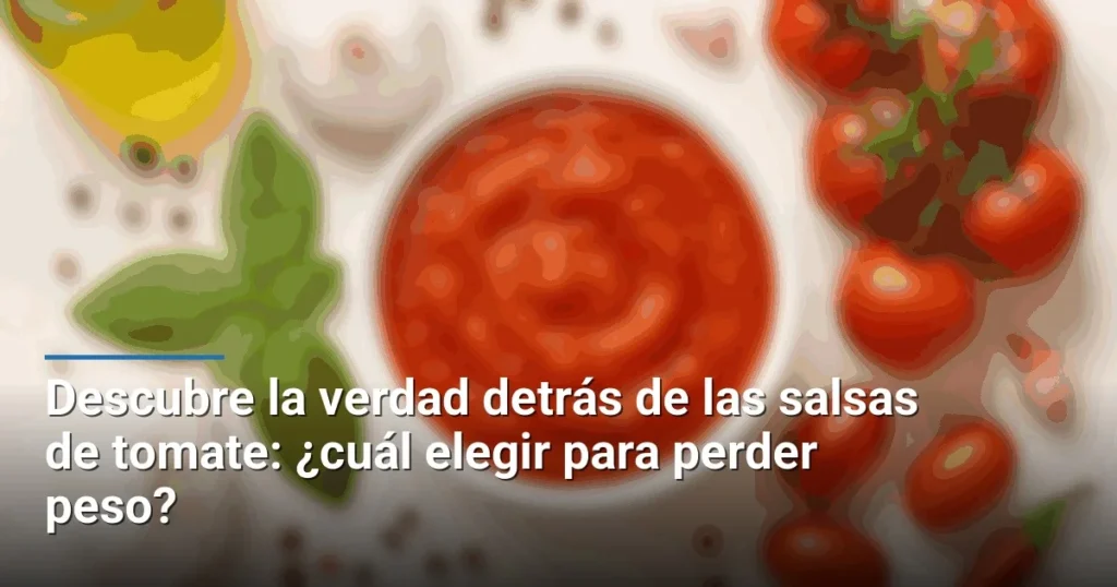 Descubre la verdad detrás de las salsas de tomate: ¿cuál elegir para perder peso?