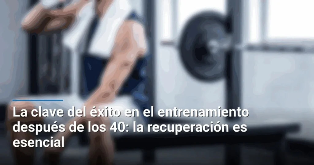 La clave del éxito en el entrenamiento después de los 40: la recuperación es esencial