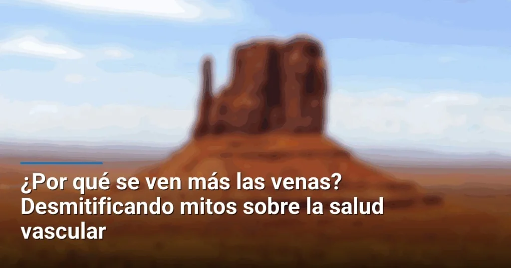 ¿Por qué se ven más las venas? Desmitificando mitos sobre la salud vascular