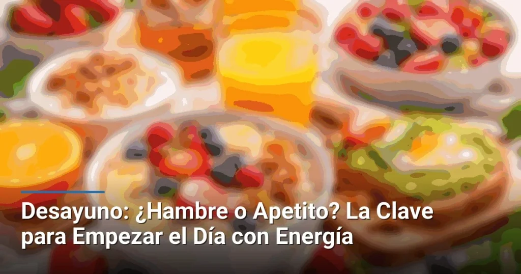 Desayuno: ¿Hambre o Apetito? La Clave para Empezar el Día con Energía