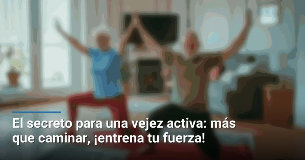 El secreto para una vejez activa: más que caminar, ¡entrena tu fuerza!